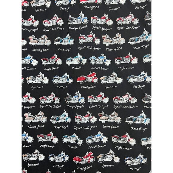 Harley Davidson Mens Vintage Black All Over Motorcycles Print Button Up Shirt XL - Picture 6 of 9